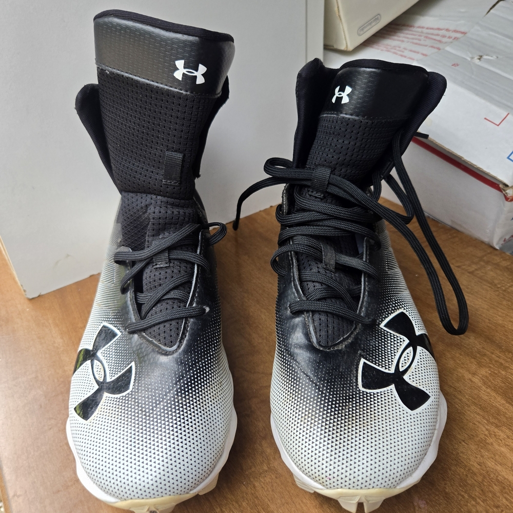Under Armour Kids Black and White Shoes
